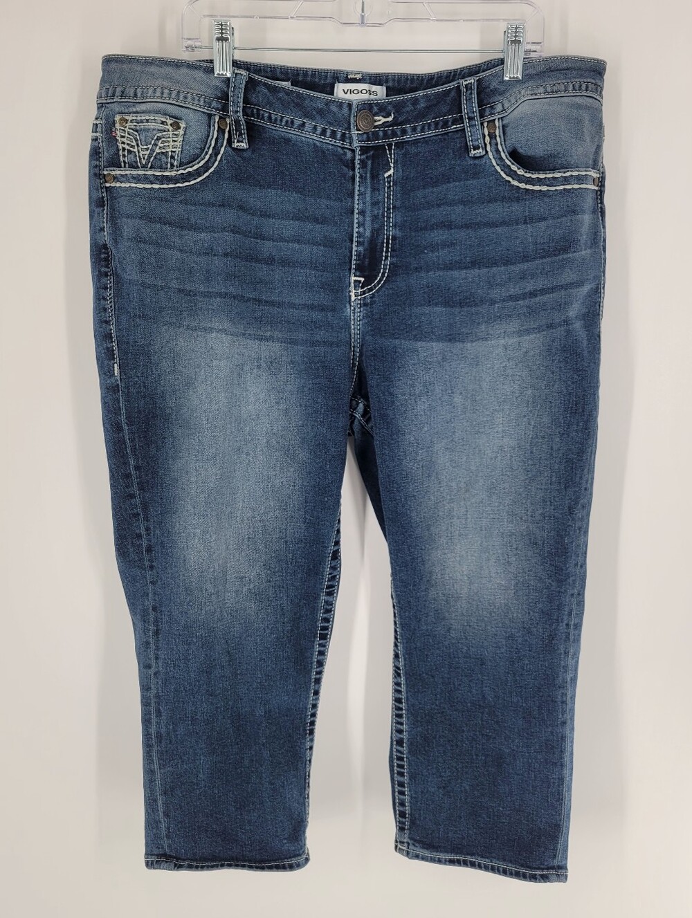 Vigoss Women's Dark Blue Capri Jeans Size 22